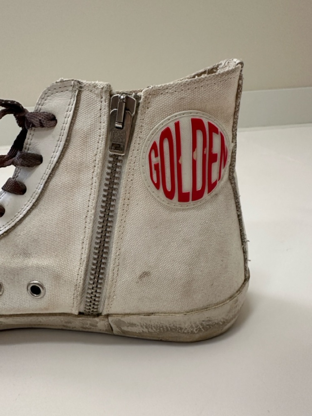 Golden Goose Women’s Francy Sneakers with Leopard Print Hair Star | Size 8 - Picture 10 of 14
